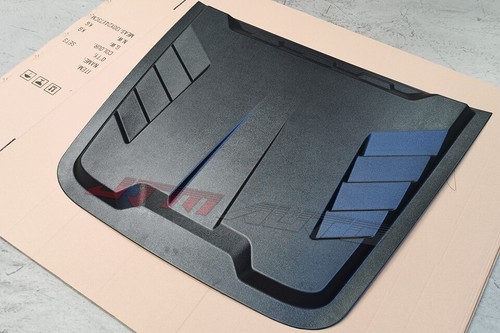 Matt Black Bonnet Scoop Hood Raptor Style to suit GWM Cannon 2020+ - Picture 7 of 8