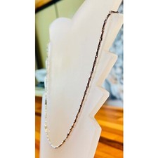 18K Wei&szlig;gold Kette &ndash; Unisex, handgefertigt