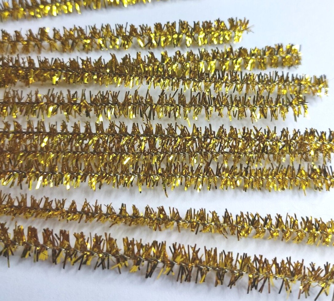 Pfeifenreiniger zum basteln Glitzer-Bunt Chenille Faden/Draht Bastelmaterial DIY