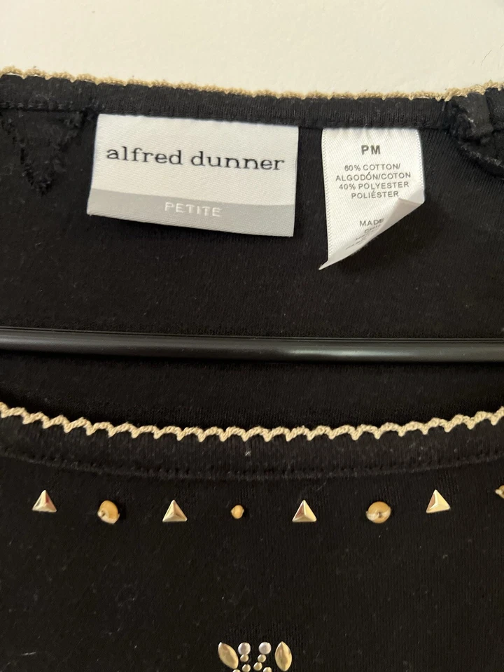 Alfred Dunner Giraffe Short Sleeve Tee Size Petite Medium - Image 3 of 4