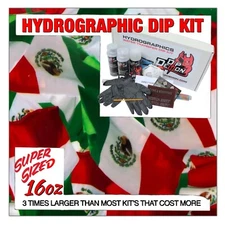 Hydrographic dip kit Flag of Mexico hydro dip dipping 16oz