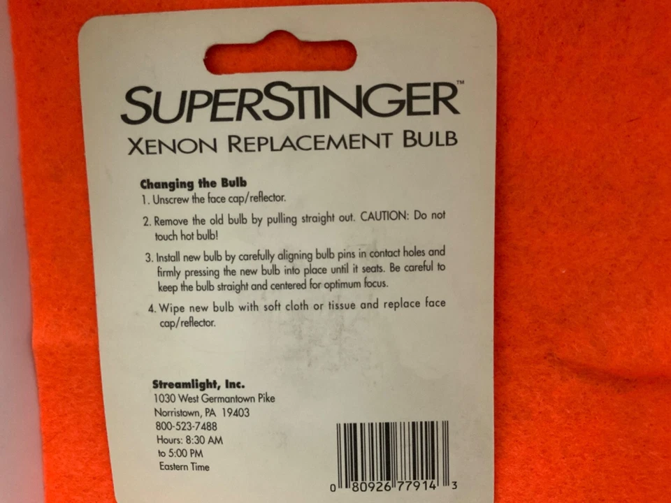 STREAMLIGHT SUPERSTINGER XENON REPLACEMENT BULB for Flashlight - Image 2 of 3