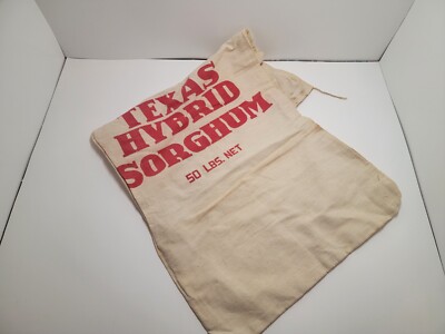 Vintage Texas Corn Seed Sack 50lb Hybrid Sorghum 