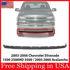 New Front Bumper Lower Valance Extension For 2003-06 Silverado / 05-06 Avalanche