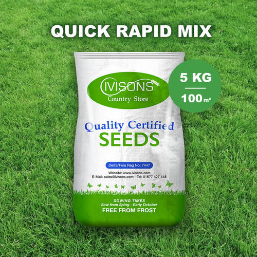 5KG Ivisons Premiership Lawn Seed Football Pitch Grass Seed Super Hard