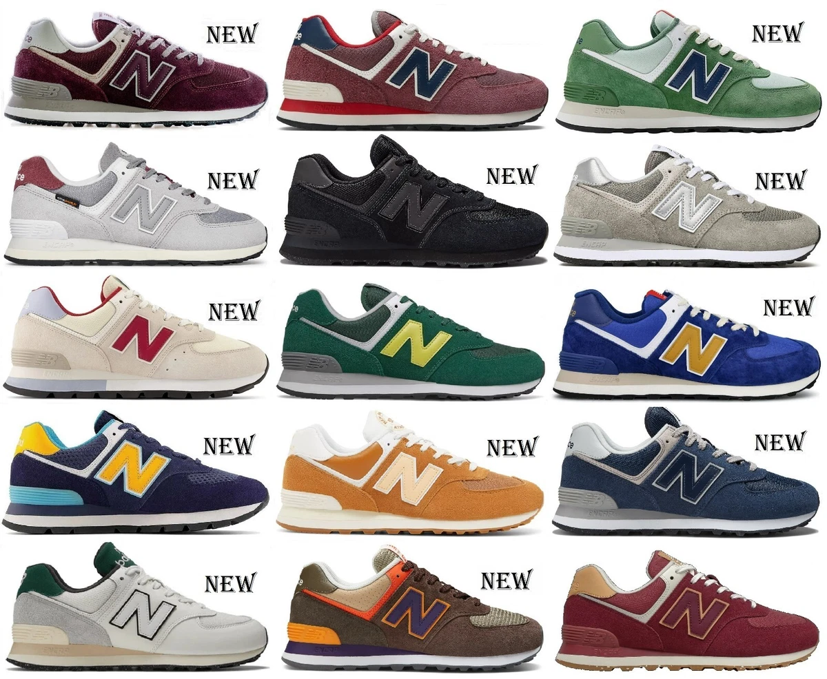 SCARPE NEW BALANCE ML574 ML 574 UOMO DONNA NB PELLE SHOES BLU 