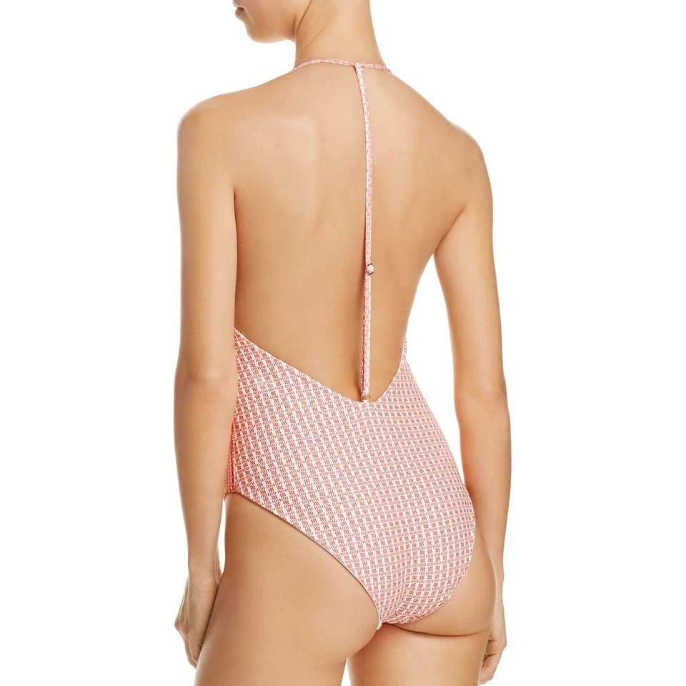 Traje de baño de una pieza con volantes estampado de maíz talla mediana Tularosa 264688 para mujer Foto 2 de 2