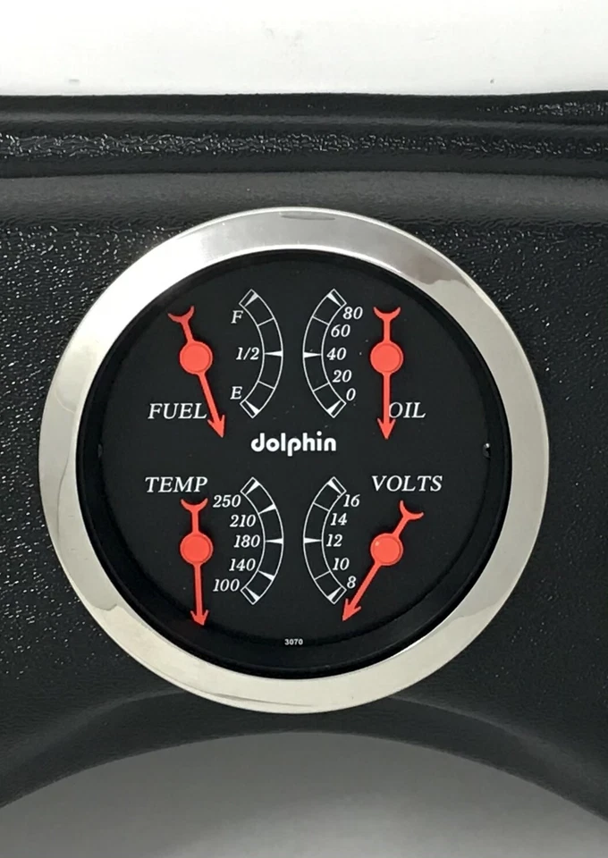 1987 1988 1989 1990 1991 1992 1993 Ford Mustang calibre 3 panel de instrumentos Pro negro Foto 3 de 4