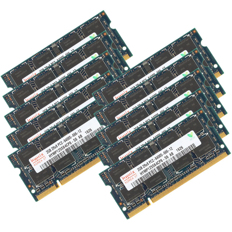 Hynix 16GB 8GB 4GB 2G DDR2 800Mhz PC2-6400S 200Pin Laptop Notebook Memory LOT AU - Image 3 of 4