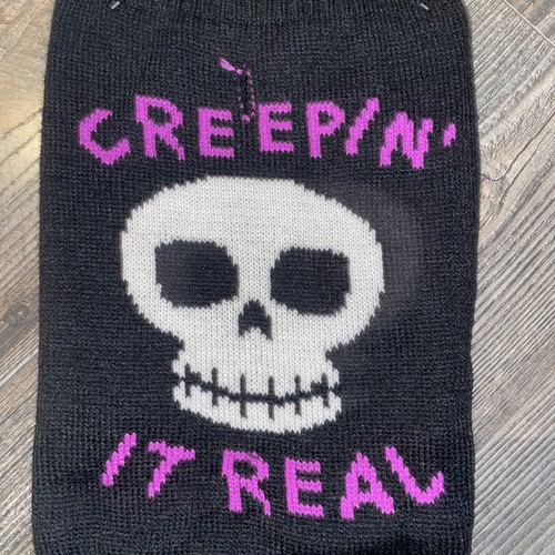 Dog Halloween sweater creepin it real size large - Picture 2 of 4