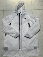 Nike Pro Elite 2-in-1 NN Track Club Storm Running Jacket White Mens XL