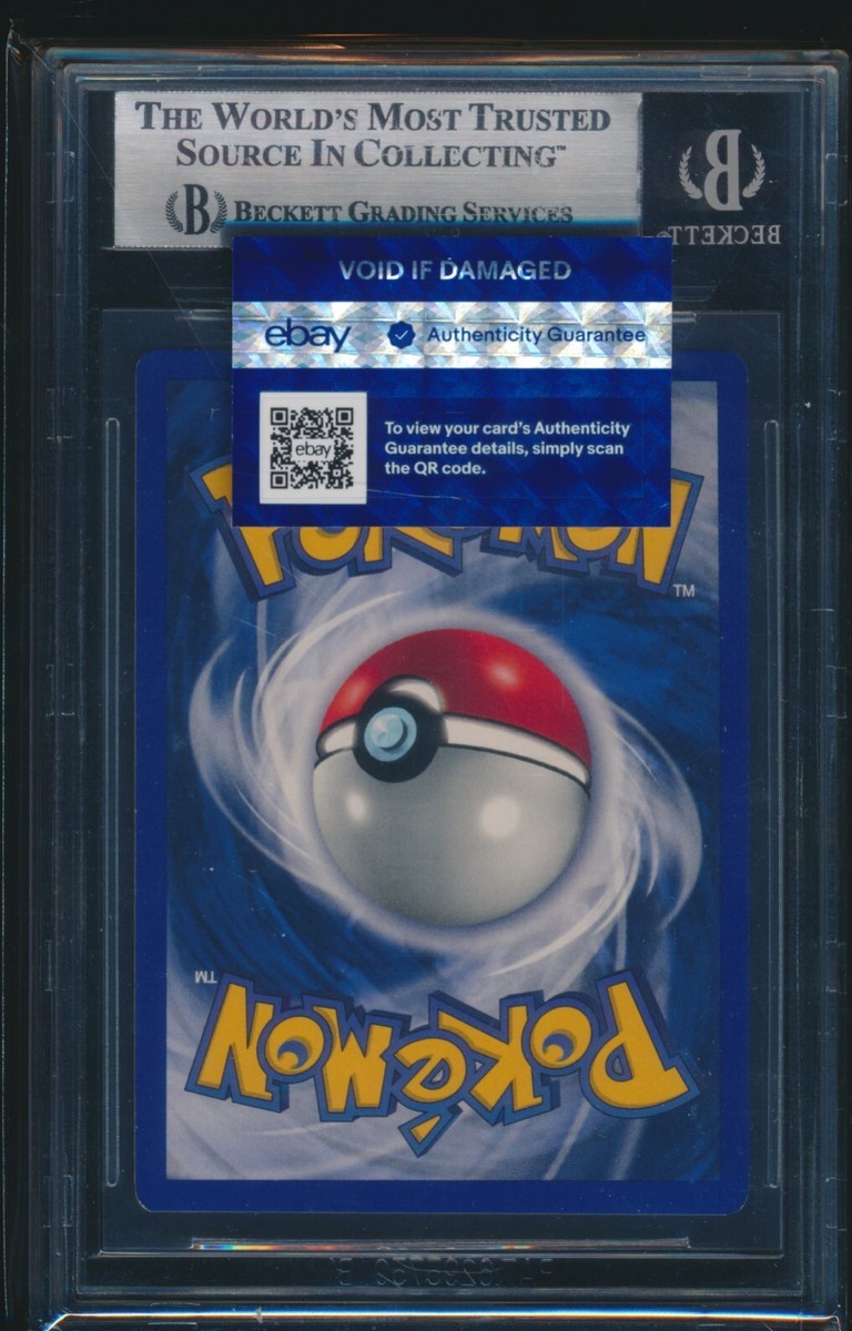 ebay authenticity guarantee graded cards BGS 8 CHARIZARD 1999 Pokemon Base Unlimited SHADOWLESS #4/102 Holo Rare  NR-MINT