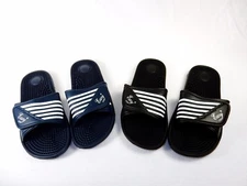 Men's Slider Sandals w/Straps, Men Sizes, Shower, Locker Room, Beach, #S2090-M