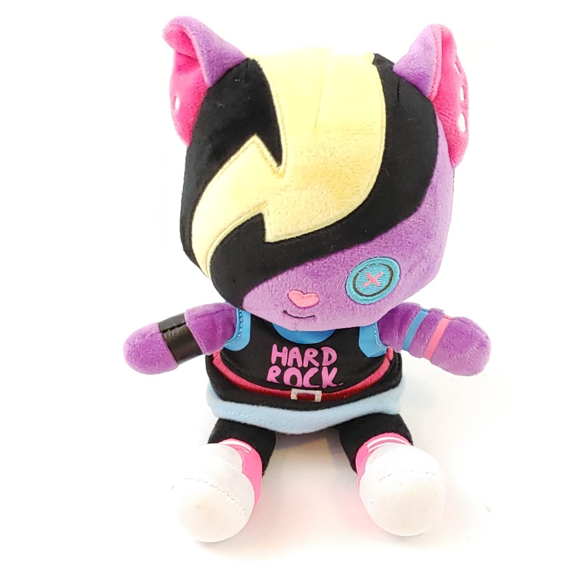 Hard Rock Hotel ぬいぐるみ Hard Rock Cafe Mascot Plush ROXTARS Purple Punk Kitty Cat 7