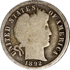 1892-O Barber Dime