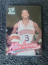 Allen Iverson 1996-97 Fleer Ultra Rookie Card #82 - NM. rookie card picture