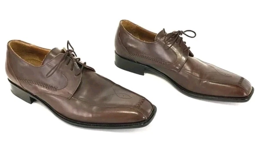 MEZLAN Light Brown Leather Derby Sz 11M - Image 3 of 4