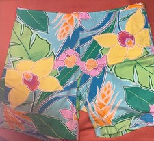 VINTAGE ORIGINAL Jams Shorts Mens Medium Hawaiian Floral Surf 80s