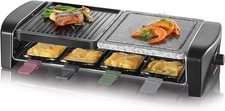 Appareil Ã€ Raclette Pour 8 Personnes, Plaque De Cuisson Avec Pierre Naturelle