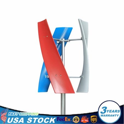 3-Blade Wind Turbine Generator Vertical Wind Power Device w/ Controller 12V 400W
