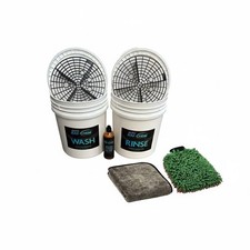 2x Auto Rae-Chem Buckets + Shampoo + Vikan Mitt & Dry Cloth All-in-One Kit