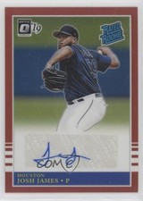 2019 Panini Donruss Optic Red Prizm 1/25 Josh James #R85-JJ Auto nd3
