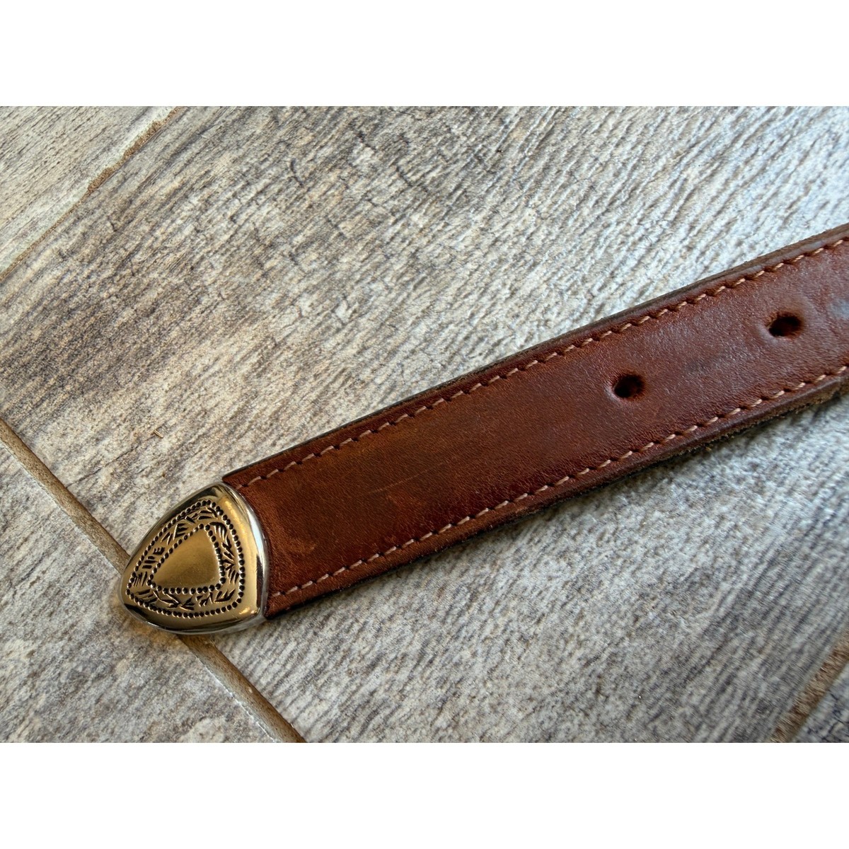 Genuine Leather Western Belt Small Womens Engraved Buckle USA Engraved Cowgirl View 6