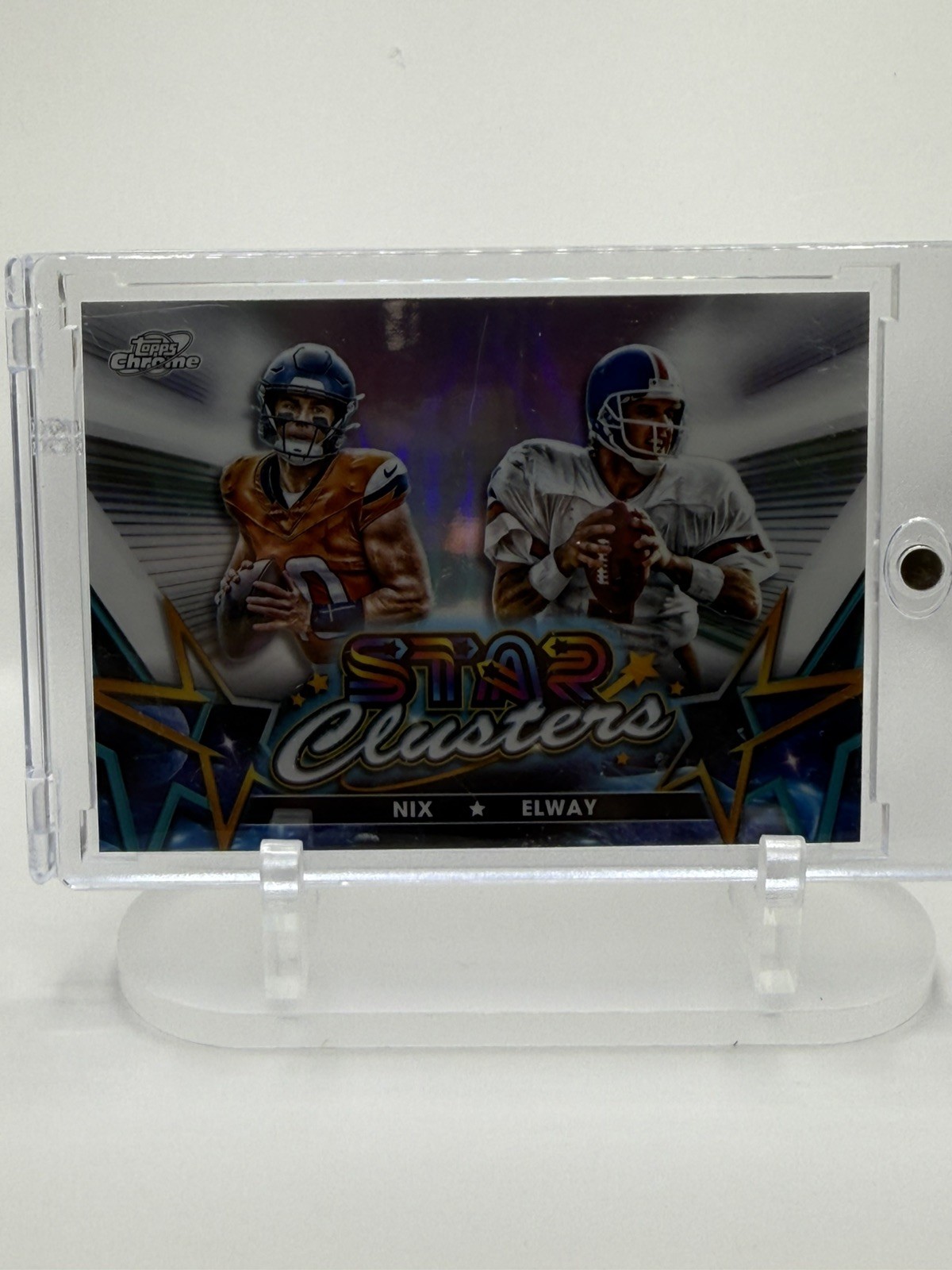 Bo Nix/John Elway - 2024 Topps Chrome Star Clusters