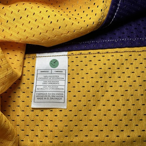 NWT VTG Nike Los Angeles Lakers Authentic The Glove Payton Sewn Jersey Large+2 - Picture 4 of 10