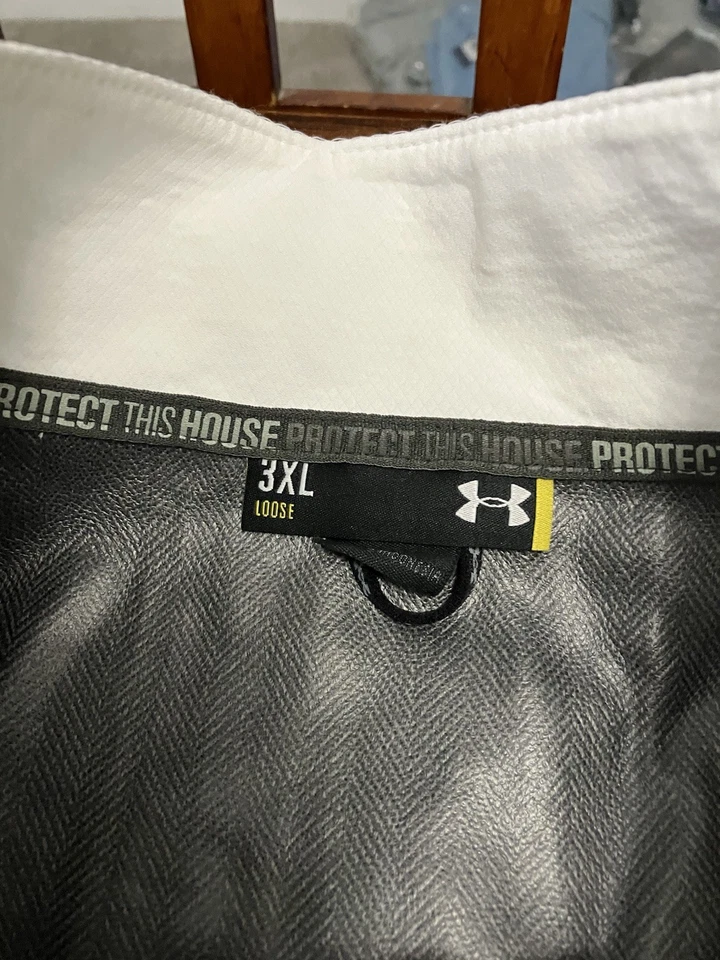 Men’s Under Armour Size 3XL Colorado State Rams White 1/4 Zip Jacket NWT - Image 4 of 4