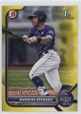 2022 Bowman Prospects Yellow Border 23/75 Warming Bernabel #BP-46 03wr