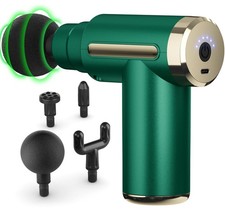 Massage Gun Mini Handheld Deep Tissue 4 Heads 6 Speeds - Pain Relief Therapy