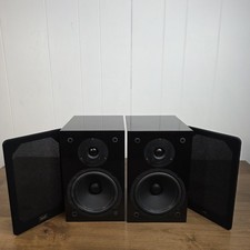 NHT SuperOne Bookshelf Speakers Pair Black AS1 Tested Works Great