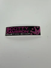 Scotty Cameron Custom Shop Pink And Silver Putter Shaft Band Label New
