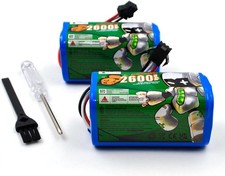 2 Pack 14.8V 2600mAh Li ion Battery Compatible for eufy G40 G30 11S 15C 12 G10