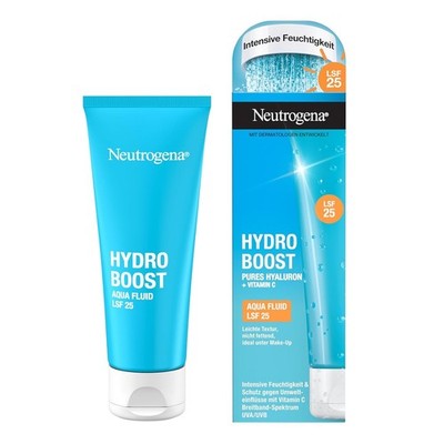 Neutrogena Hydro Boost Aqua Fluid LSF25 Hyaluron Vitamin C Pflege 50 ml