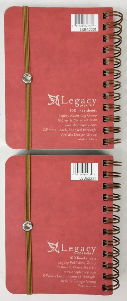 Legacy 2 Small Spiral Notebooks Christmas Rejoice and Be Glad Stocking Stuffer - Image 2 of 4