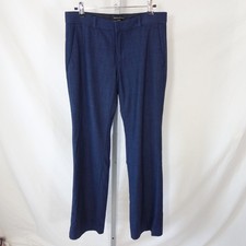 Banana Republic Women's Navy Blue Logan Slacks Size 2 Dress Pants Work Wool