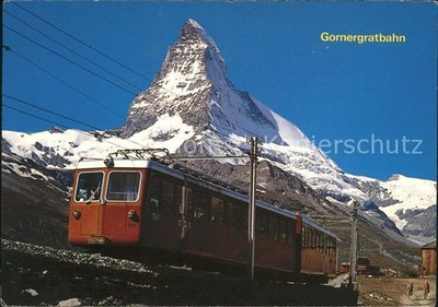 Gear railway Gornergratbahn Zermatt Matterhorn Mt. Cervin