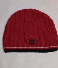 Vintage Swix Ski Hat Beanie Swix Sports Red Black And White Cable Knot 100%...