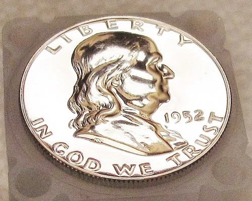 1952 Gem Proof  Franklin  "EYE CANDY  Blazing White Original Luster "  #126 ~  3