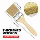 2 Inch Real Boar Bristle Pastry Brush for Basting Meat BBQ Sauce • L?K • ✔??