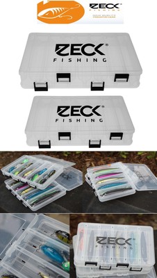 Zeck Hardbait Box S & M / Doppelbox für Wobbler / Tacklebox