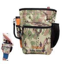 Metal Detecting Find Bag Waist Digger Pouch Tools Bag for PinPointer camo