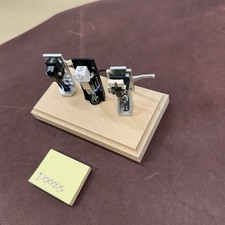 Turntable Cartridges Headshell Stand Display Beech - For Three Headshells