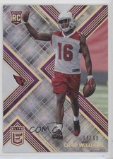 2017 Donruss Elite Rookies Purple 14/99 Chad Williams #114 1s8