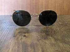 VINTAGE RAY BAN BL GOLD ROUND SUNGLASSES MADE IN USA 926