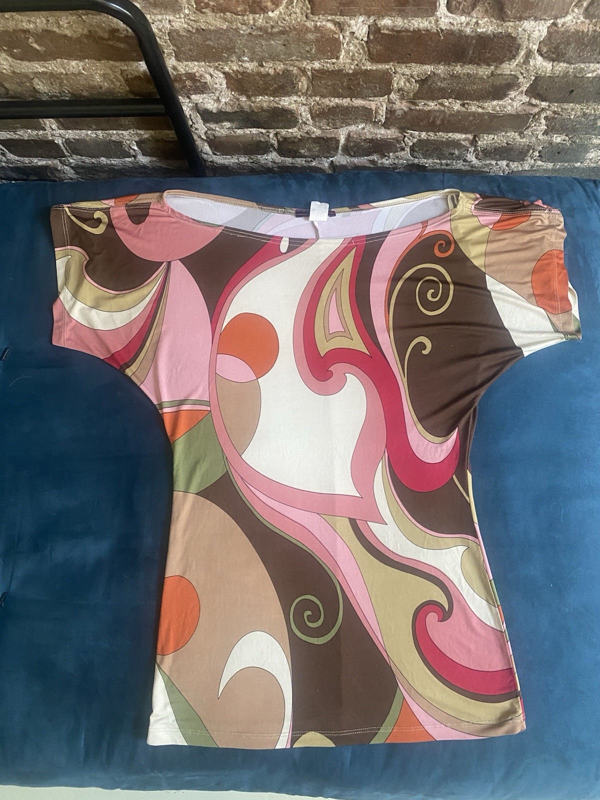 LVL  X Women’s Large Retro Artsy Top 60’s 70’s 90’s Tunic Rare & Funky