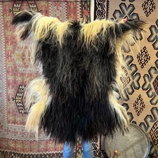 Natural Angora Goat Skin Rug Goat Hide Long Hair Goatskin Pelt Goat Skin Fur 2x3