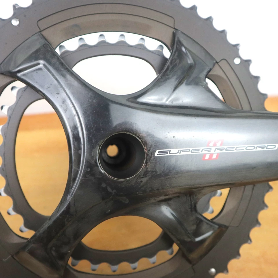 Juego de bielas de cerámica Campagnolo Super Record 11 carbono CULT 172,5 mm 50/34 t bicicleta de carretera Foto 4 de 4